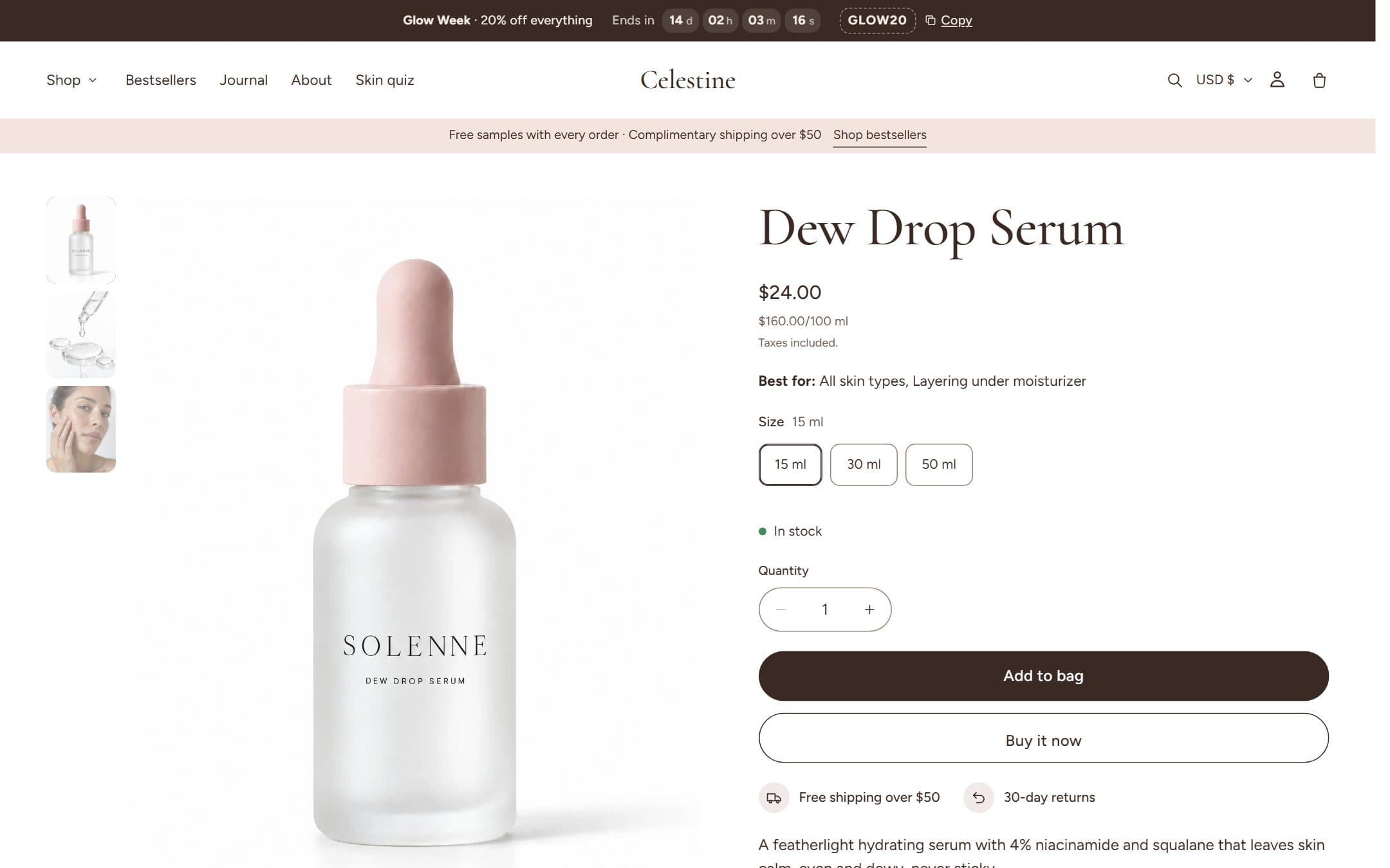 Product page
